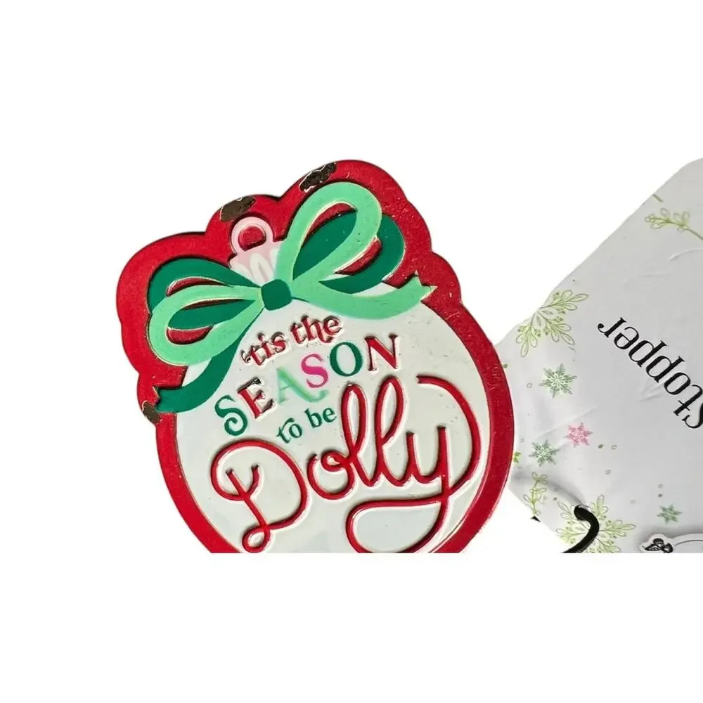 Dolly Parton Festive Holiday Party Bar Set of Two Gift Wine Bottle Stoppers
